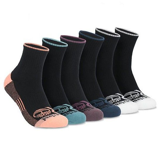 Timberland Pro Women's Quarter Sock, 6 Pack- SP2302