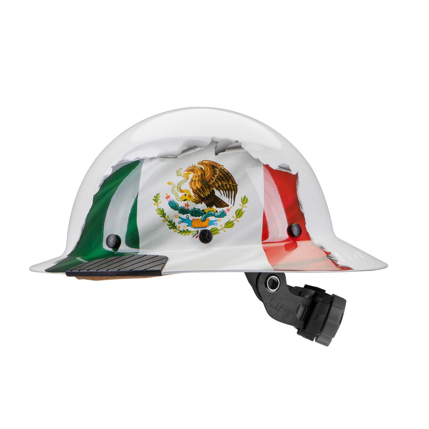 Dax FRP HH Mexican Flag Full Brim Hard Hat HDF-25MF