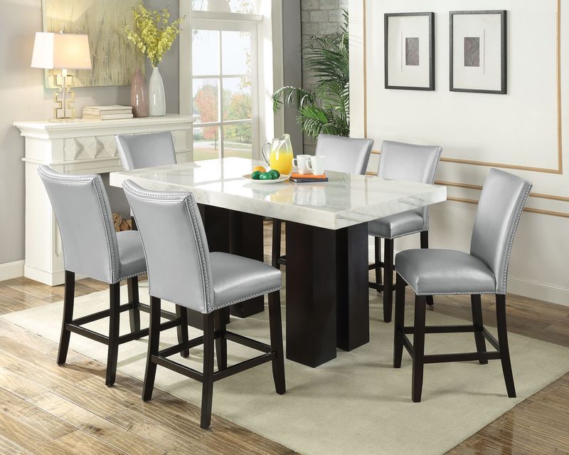 Camila 7pc Marble Counter Set (CM420T540BCCK7PC)