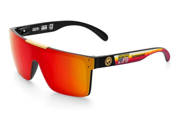 Heatwave Quatro Sunglasses: Black Frame / Polarize Sunblast Lens - Hoonigan Pastrana Arms Heatwave Quatro Sunglasses: Black Frame / Polarize Sunblast Lens - Hoonigan Pastrana Arms