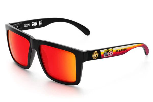 Heatwave XL Vise Z87 Sunglasses: Black Frame / Sunblast Lens - Hoonigan Pastrana Arms