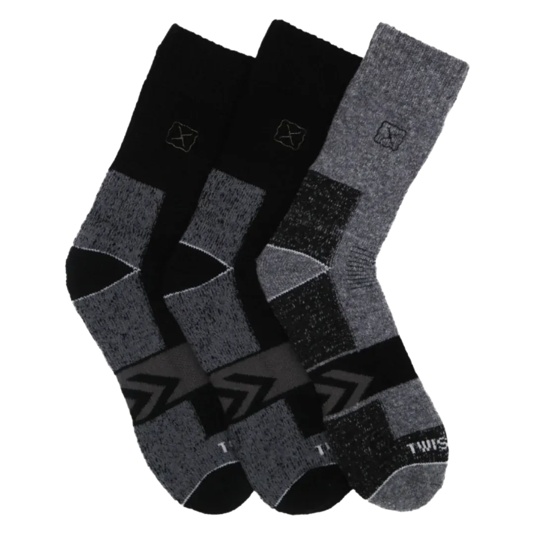 TWISTED X Work Heavy Weight FC Boot Socks, 3 Pack- TXMS538775C TWISTED X Work Heavy Weight FC Boot Socks, 3 Pack- TXMS538775C