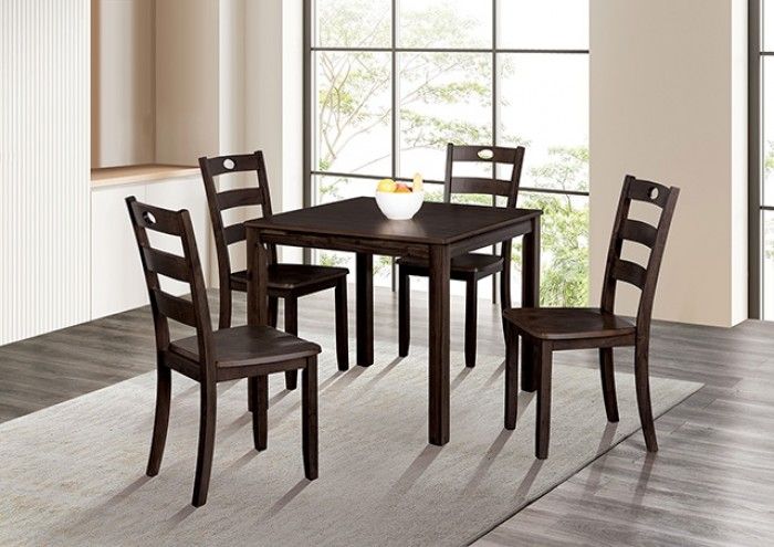 Lubbock 5pc CounterHeight Dining Set in Espresso (FM3419EX-T-5PK)