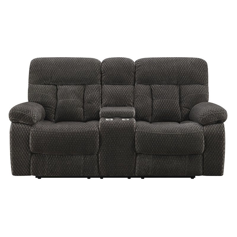 Bravo Charcoal Loveseat w/Console (U1165-25-SLP)