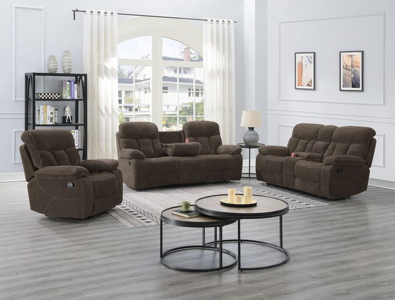 Bravo Charcoal Loveseat w/Console (U1165-25-SLP)