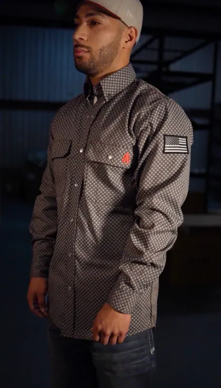 STATIC FR Pearl Snap Work Shirt - Copperhead