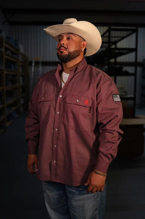 STATIC FR Pearl Snap Work Shirt- Rustline