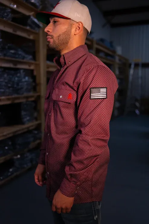 STATIC FR Pearl Snap Work Shirt- Rustline