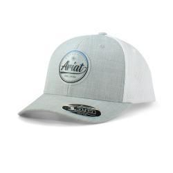 Ariat Mens Flexfit 110 Cap Snap Back Round Logo Blue-Grey Ariat Mens Flexfit 110 Cap Snap Back Round Logo Blue-Grey