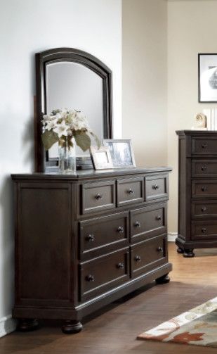 Begonia Dresser/Mirror (1718GY-5/6)
