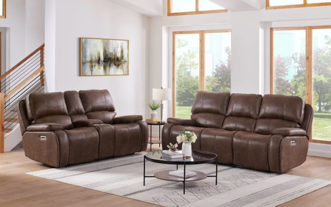 ATLANTIS SOFA BRWN PWR (U-5230-BR-305PPH)