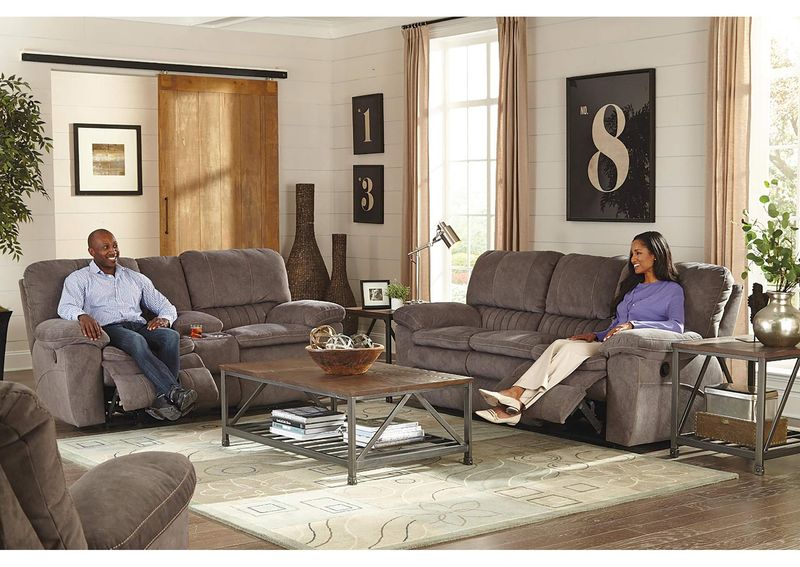 Reyes Power Lay Flat Reclining Sofa (62401)