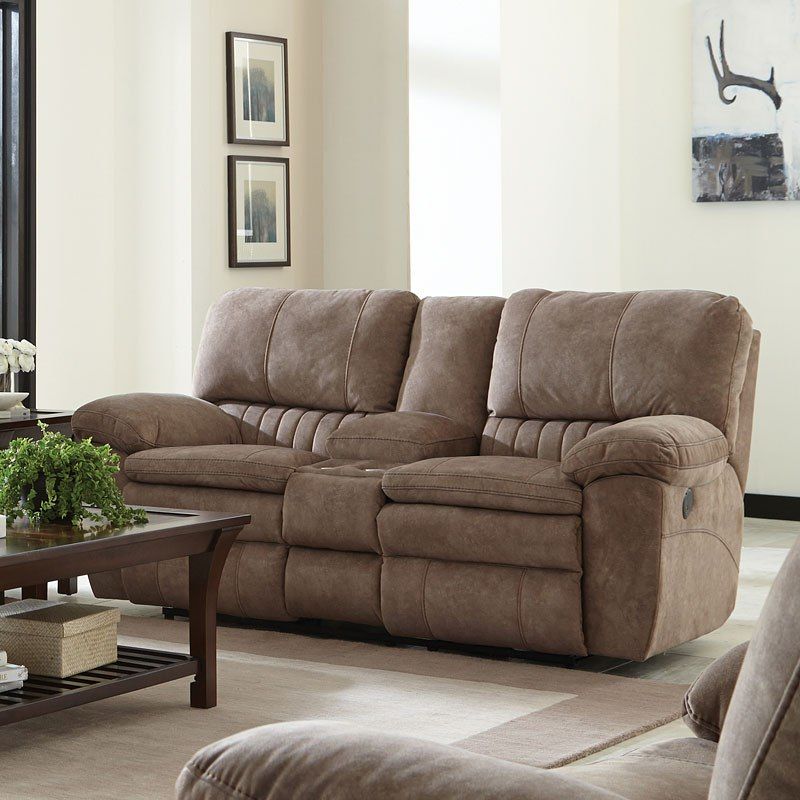 Reyes Power Lay Flat Recl Console Loveseat (62409)