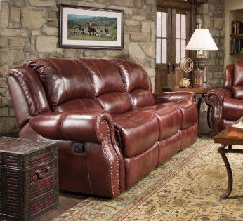 Softie Oxblood Reclining Sofa 99901-30