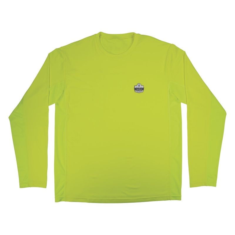 Ergodyne Chill-Its® Cooling Long Sleeve Sun Shirt Hi-Vis, Lime- 6689