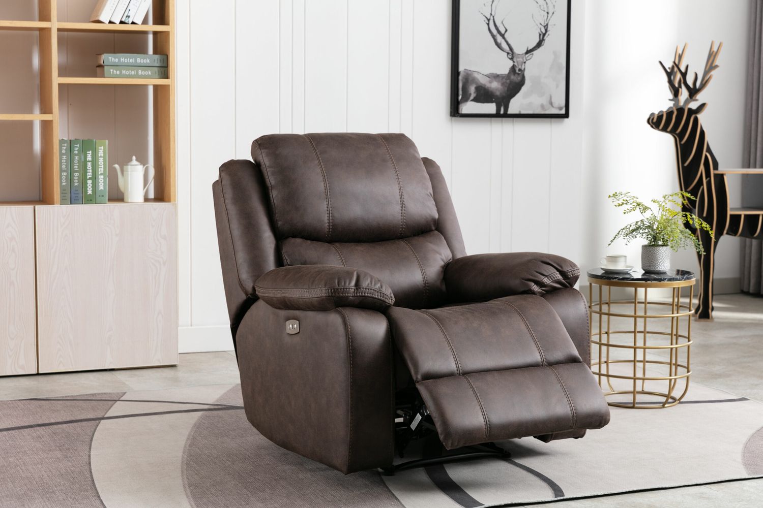 Canyon Walnut Power Recliner (80163-WALNUT)