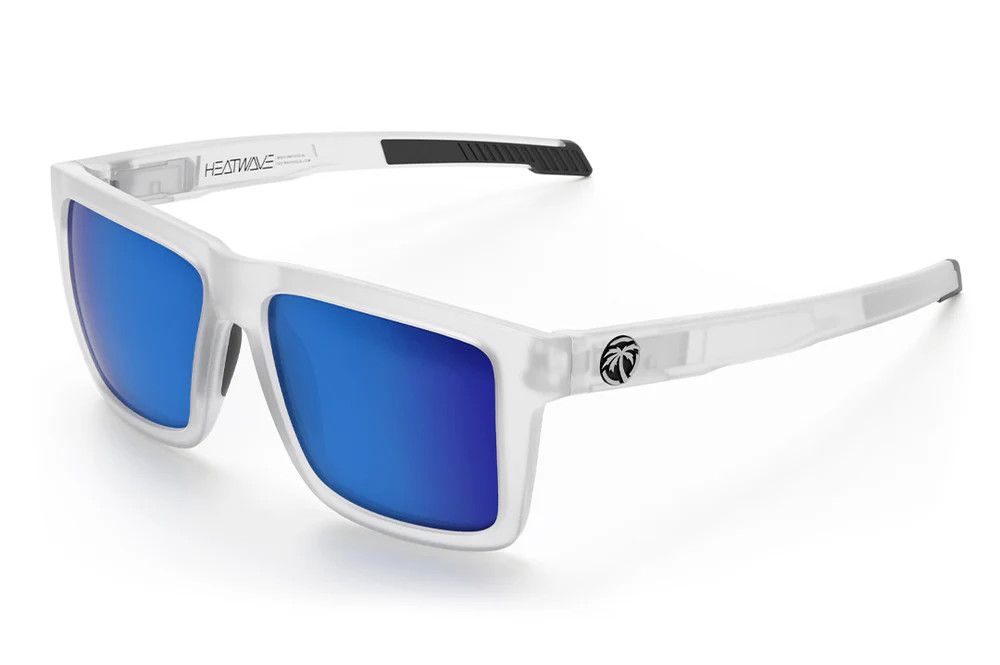 HEATWAVE Performance XL Vise Z87+ Sunglasses: Vapor Frost Frame / Polarized Coastal