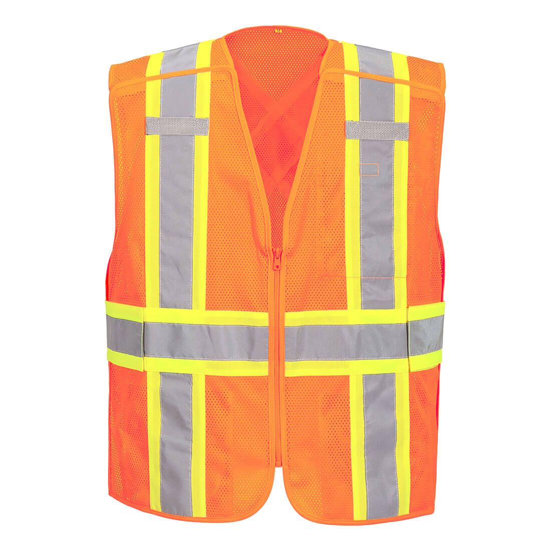 Portwest NON-FR Hi-Vis Mesh X Back Expandable Breakaway Vest Orange- US393 Portwest NON-FR Hi-Vis Mesh X Back Expandable Breakaway Vest Orange- US393