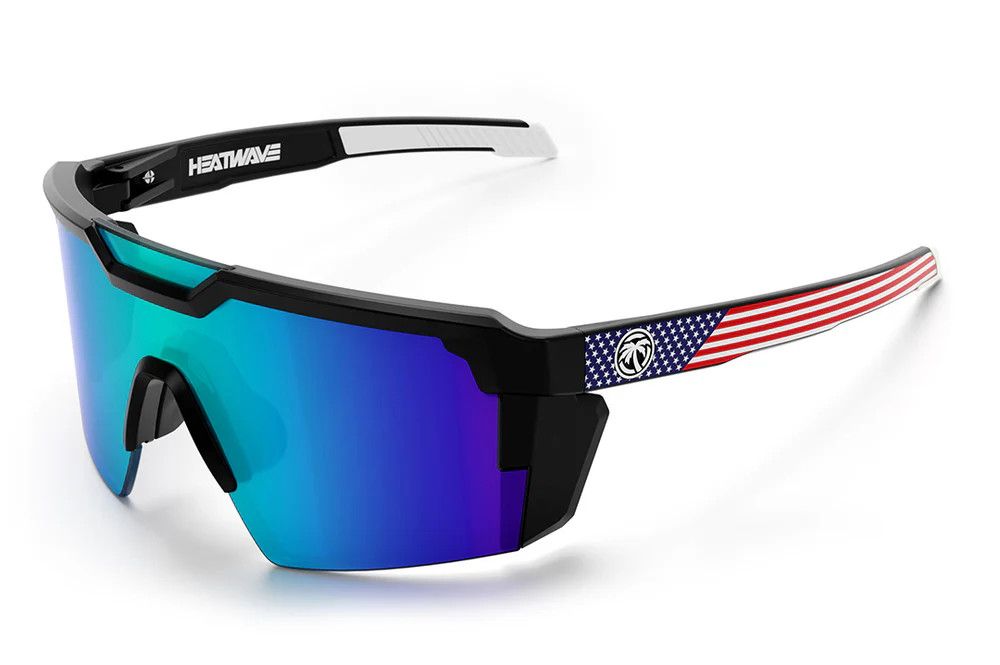 Heatwave Future Tech Z87+ : Black Frame / Polarized Galaxy Blue - USA Stars & Stripes Arms Heatwave Future Tech Z87+ : Black Frame / Polarized Galaxy Blue - USA Stars & Stripes Arms