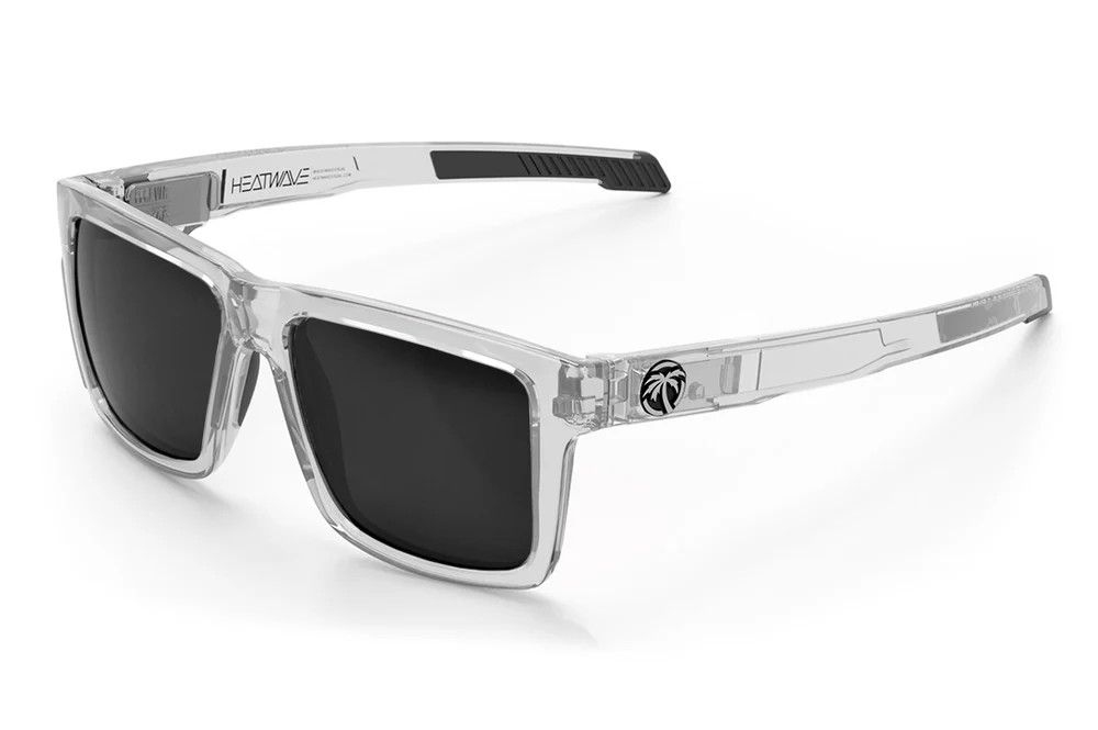 Heatwave Performance Vise Z87+ Sunglasses: Vapor Clear Frame / Black Lens