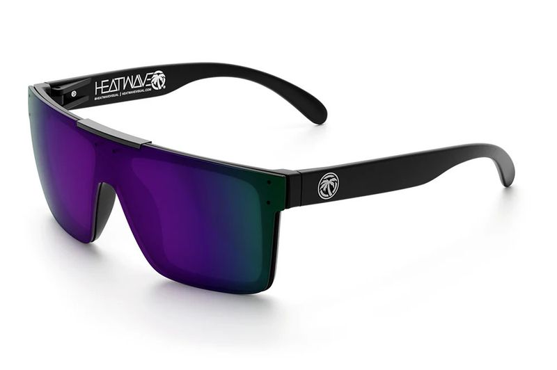 Heatwave Quatro Z87 Sunglasses: Black Frame / Ultra Violet Lens