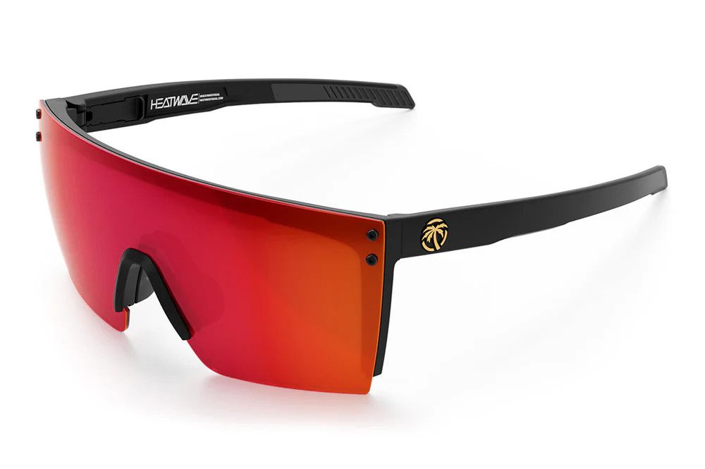 Heatwave Performance XL Lazer Face Z87+ Sunglasses: Black Frame / Firestorm Lens