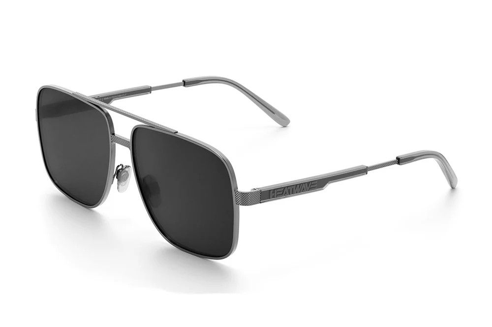 Heatwave Nimitz Sunglasses GUN METAL: Black Lens