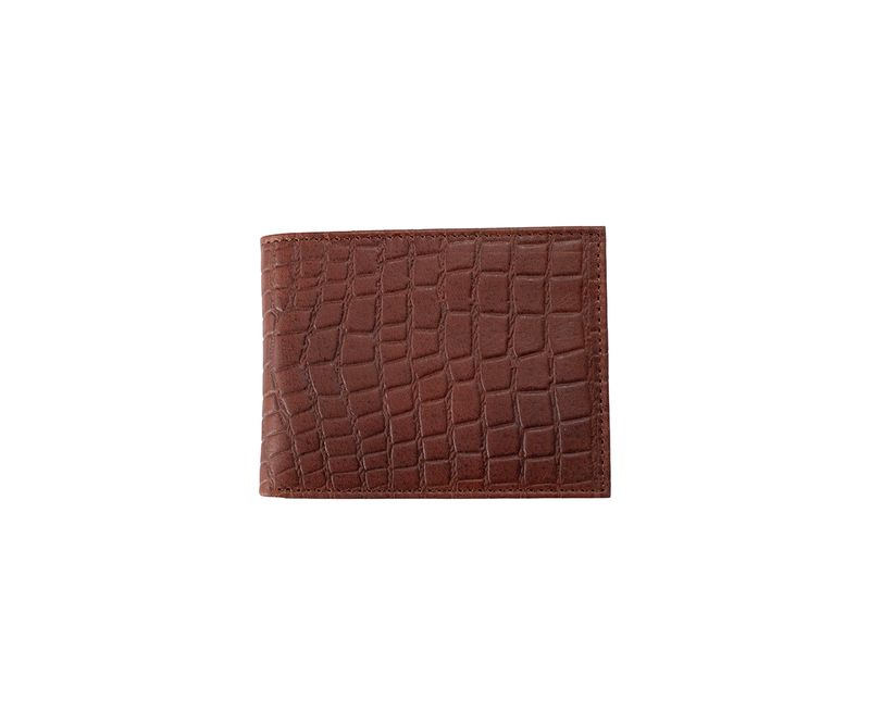Nocona Bifold Wallet Croco Print Brown N500053002
