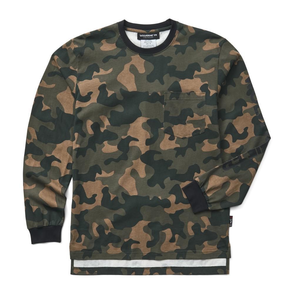 Wolverine FR Built Camo Print T-Shirt- W1214270-990