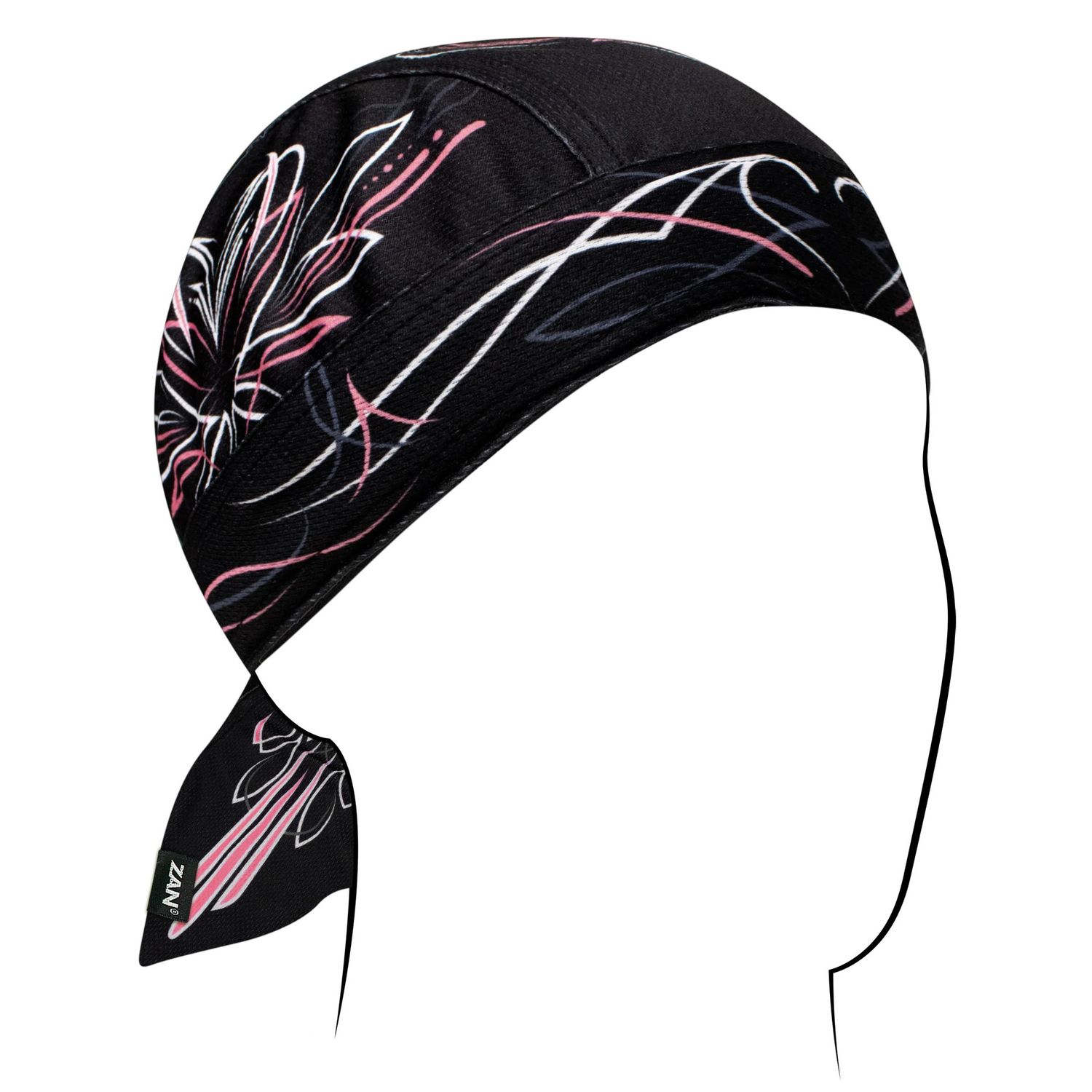 Zan Flydanna Polyester Micromesh Pinstripe Heart ZM152