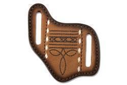 3D Knife Sheath Pancake Boot Stitch Brown D8403202 3D Knife Sheath Pancake Boot Stitch Brown D8403202