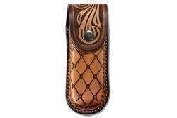 3D Knife Sheath Closed Diamond Floral Brown D8403302 3D Knife Sheath Closed Diamond Floral Brown D8403302
