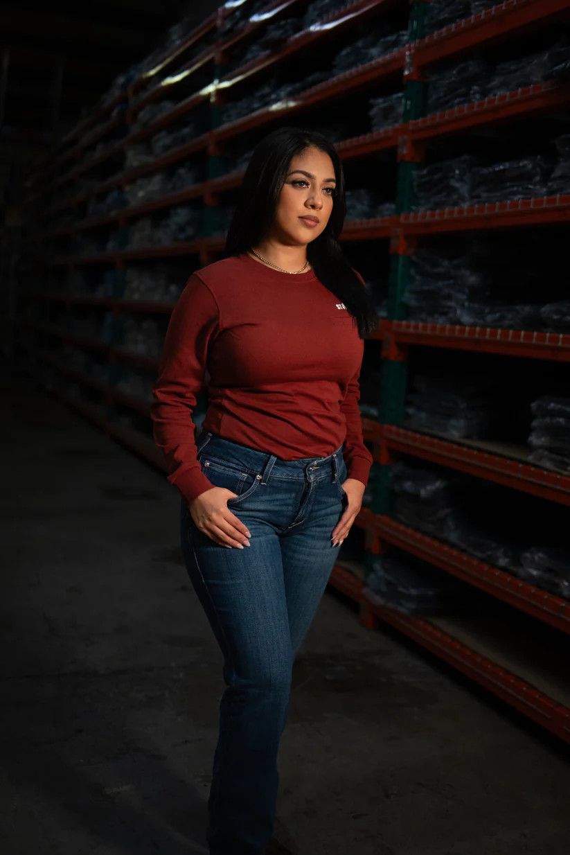 STATIC FR Women's Crew Neck - Wine Red STATIC FR Women's Crew Neck - Wine Red