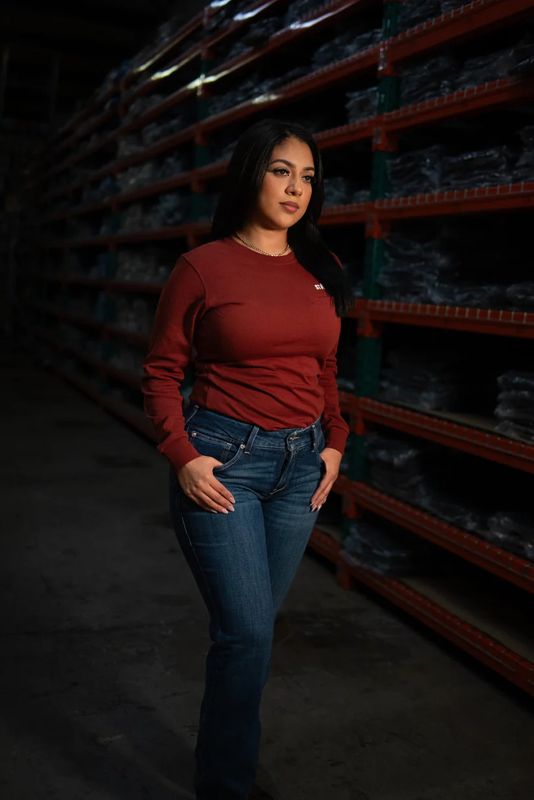 STATIC FR Women's Crew Neck - Wine Red