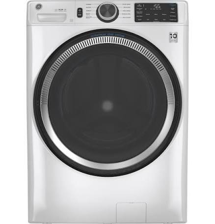 GE 4.8 Front Load Washer, White (GFW550SSNWW)