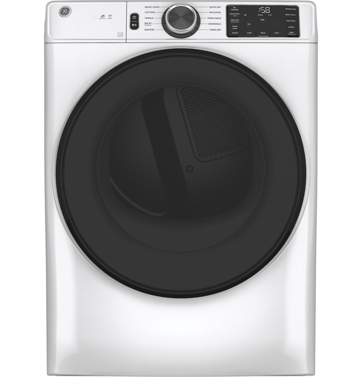 GE 7.8 Front Load Dryer, Electric, White (GFD55ESSNWW) GE 7.8 Front Load Dryer, Electric, White (GFD55ESSNWW)
