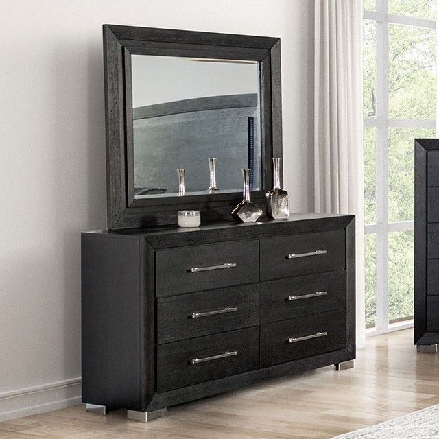 Ashbourne Dresser/Mirror (FM7415BK-D,FM7415BK-M)