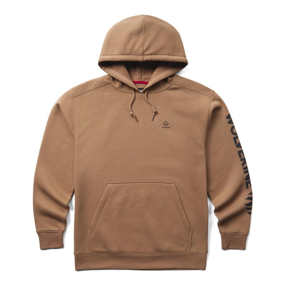 Wolverine NON-FR Graphic Hoodie, Hickory- W1206802-260 Wolverine NON-FR Graphic Hoodie, Hickory- W1206802-260