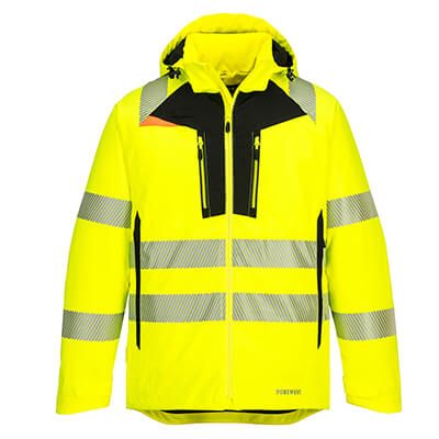 Portwest NON-FR DX4 Hi-Vis Winter Jacket Yellow/Black- DX461