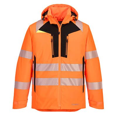 Portwest NON-FR DX4 Hi-Vis Winter Jacket Orange/Black- DX461 Portwest NON-FR DX4 Hi-Vis Winter Jacket Orange/Black- DX461