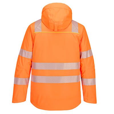 Portwest NON-FR DX4 Hi-Vis Winter Jacket Orange/Black- DX461