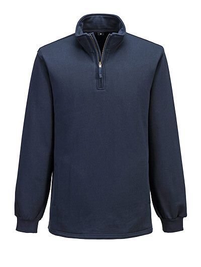 Portwest Bizflame 1/4 Zip Sweatshirt Navy- FR726 Portwest Bizflame 1/4 Zip Sweatshirt Navy- FR726