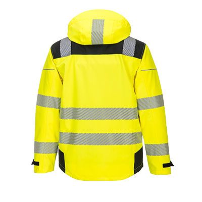 Portwest NON-FR PW3 Extreme Rain Jacket, Yellow/Black- PW360