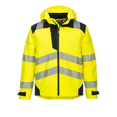 Portwest NON-FR PW3 Extreme Rain Jacket, Yellow/Black- PW360