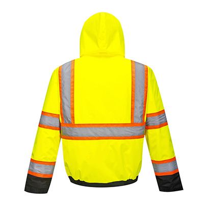 Portwest NON-FR Hi-Vis Contrast Tape Bomber Yellow/Black- US368