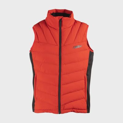 Women's Syn Down Hybrid Vest, Red, M