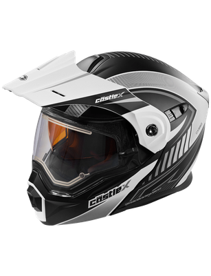 Castle C X950, Matte BLK/WHT, Dual Sport