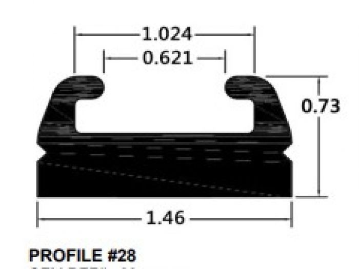 Skidoo, Sliders Profile 28, Black 56&quot;, SC4/SC5, 128902