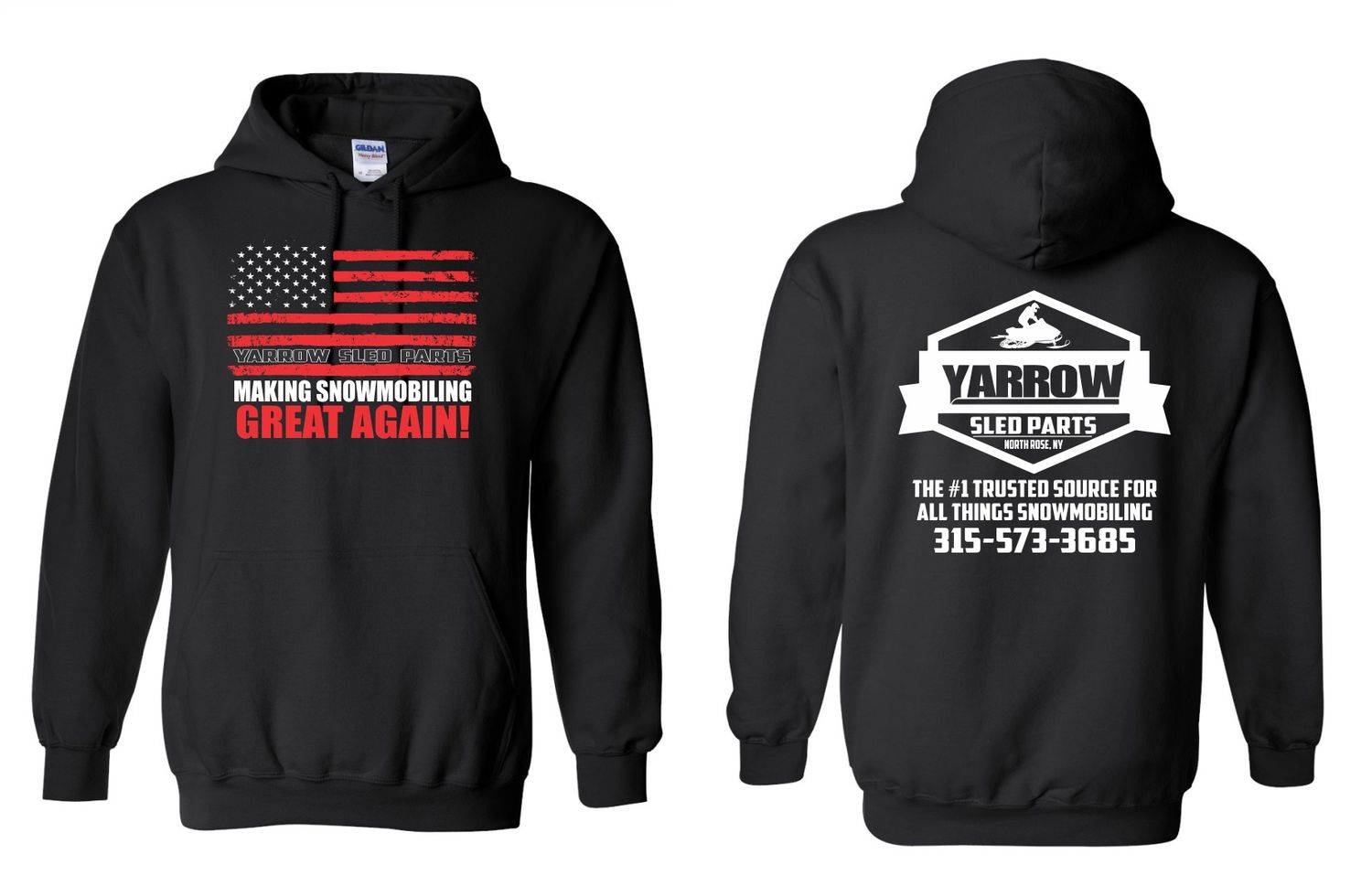Making Snowmobiling Great Again Hoodie, Size: MD