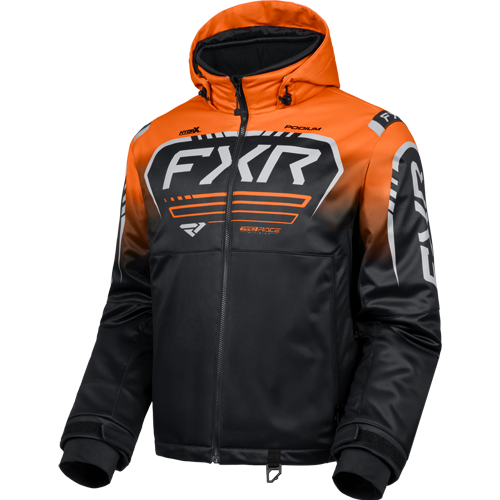 M PODIUM JACKET 26, Colour: BLACK/ORANGE, Size: M